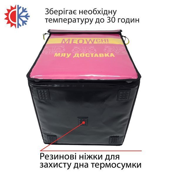Професійна термосумка для кур'єрської доставки товарів 35*35см висота 45см ІНМЛПБ фото