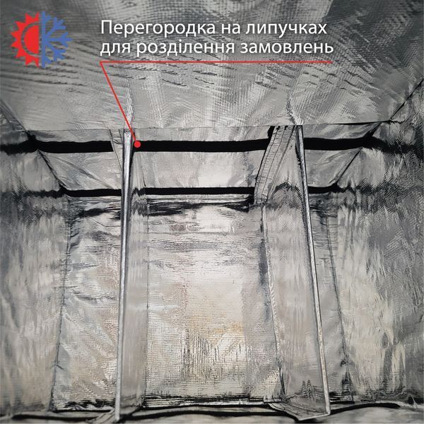 Професійна термосумка рюкзак для доставки суши 40*30см висота 45см 403045ККП10 фото