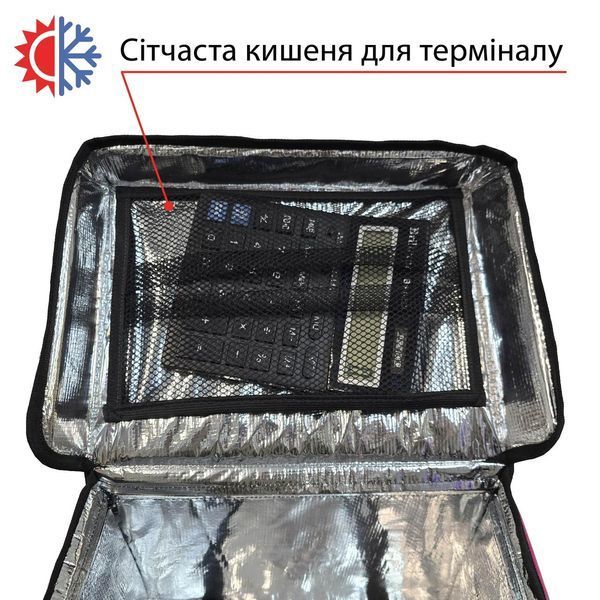Професійна термосумка для доставки 35*25см висота 30см 26л 352530ККП7 фото