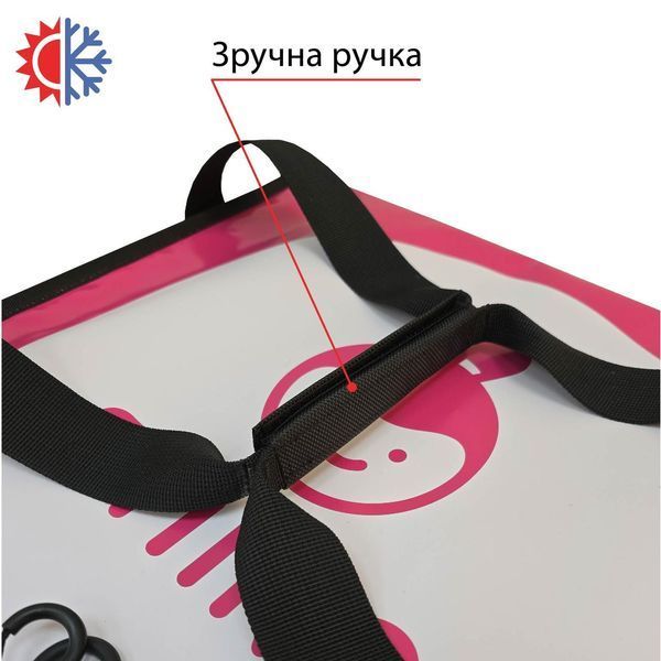 Проффесиональная термосумка для доставки пицы 45*45см высота 15см 454515МП7 фото